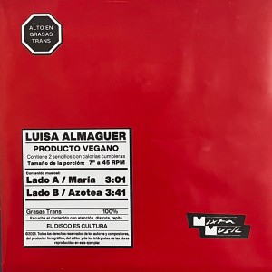 Luisa Almaguer - Producto Vegano María/Azotea 7"